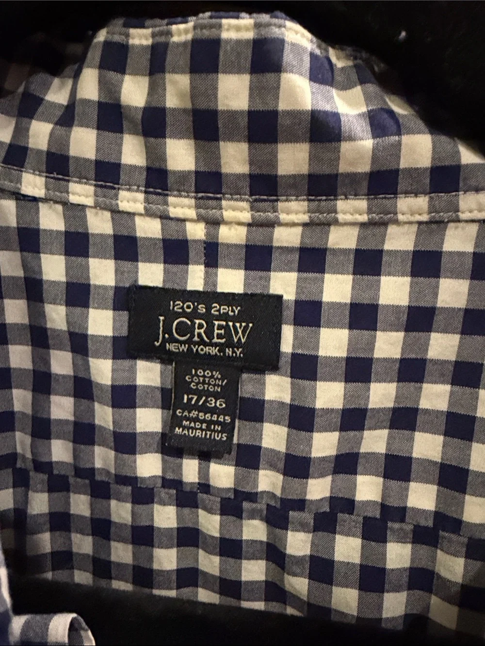 J. Crew classic gingham